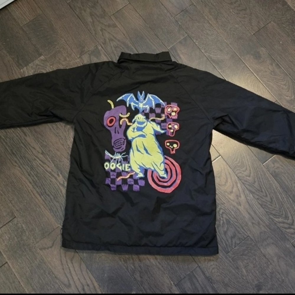 Vans x Nightmare Before Christmas Torrey Black Jacket Oogie Boogie Boys Large